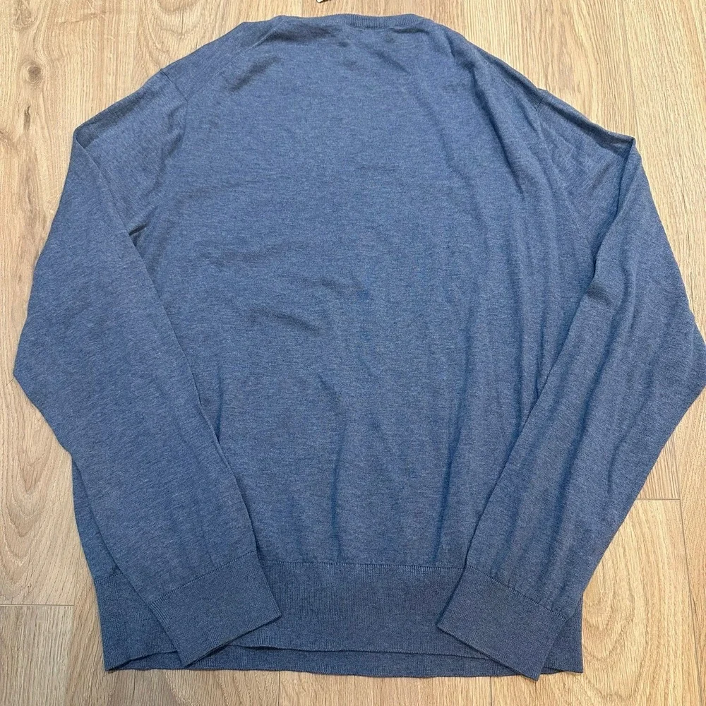 NWT Polo Ralph Lauren LS Cotton/Cashmere Crewneck Sweater -‎ Blue - XXL Preppy